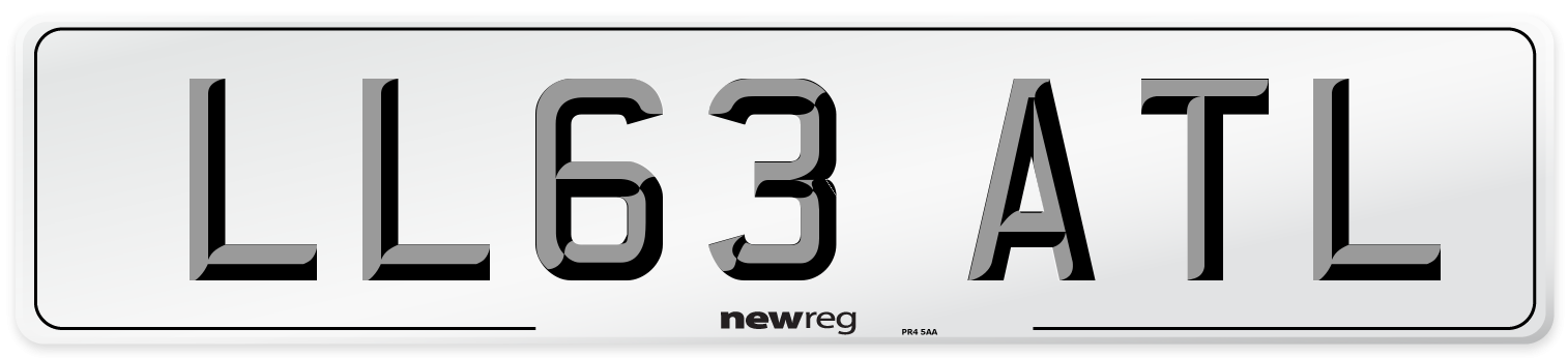 LL63 ATL Number Plate from New Reg